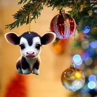Sunost Slatka božićna lutka Lijepa krava igračka prijenosni ukrasni viseći ukras kućnog ureda uzor
