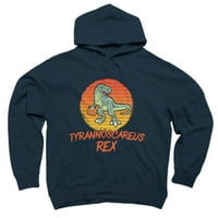 Tyrannoscareus remen smiješan dinosaur Halloween kostim mornarice Plavi grafički pulover Hoodie - dizajn