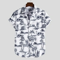 Muška ulica casual majica za ispis rukava majica Etnička modna bluza casual muška kratka majica Havajski