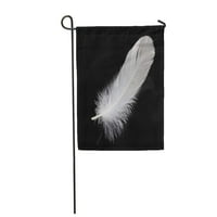 Svijetlo bijelo pleteno perje crna ptičja vrtna zastava ukrasna zastava kuća baner