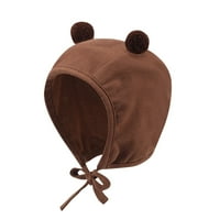 Baby Slatko vezan šešir hladni zaštita topla kuglična ušna dječja kapu s dnevnim boravkom putovanja