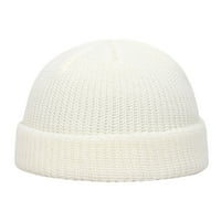 DrpGunly kape za žene, unise drži topla zima ležerna pletena šešir od vunene kapu, ženski modni panie