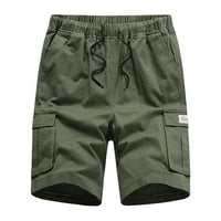 Zelene muške kratke hlače muške ljetne nove jednostavne modne kratke hlače modne šorc čiste boje