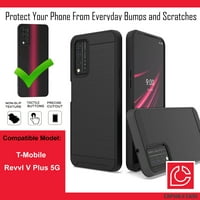 Capsule Case kompatibilan sa T-Mobile RevVL V + 5G [četkani tekstura Otporni muškarci Žene Dizajnirajte