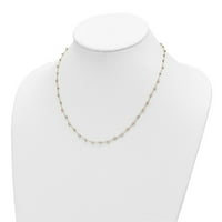 Auriga 14k tri-boja zlatna ogrlica od perla za žene
