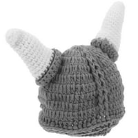 Lijepa beba o Horn šešir jesen zimska dječje šešira topla vuna Crochet Beanie Hat za dječje novorođenčad