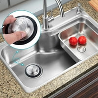 Čep kuhinjskog sudopera - nehrđajući čelik, veliki široki obruč 3,35 prečnik