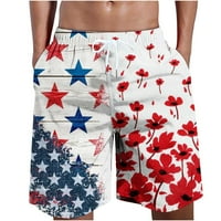 Safuny muške kratke hlače za plažu sa džepom Ljeto Fit Clearsance Prodaja STAR Cvjetni patchwork Elastični