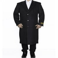 Muška haljina kaput čokoladni smeđi gornji kaput prekrivač s jednim grudima u stilu i kašmir