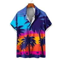 Ljetna košulja za muškarce Muška košulja 3D ispisana Havajska reverjska majica Modna casual majica na