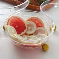 Clear plastična posuda sa poklopcima kupola za salate voće Parfeits, hrana prozirna okrugla povrće voće