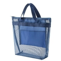 Velika torba za pohranu plaža - otporna na habanje, zatvarač sa zatvaračem, prozirna, svijetla boja,