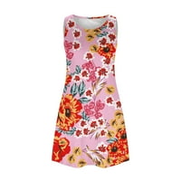 Ljetne haljine za ženske plaže cvjetne marijske majice sundiserisane posude Boho tenk haljina