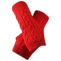Wmkox8yii zimske rukavice za žene djevojke pletene rukom bez prstiju