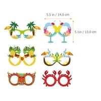 ROSARIVE Ljetne naočale Havajske naočale na plaži Paper Party naočale za djecu