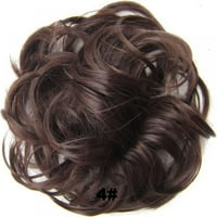 Luxsea neuredna kosa za kosu Proširenja kovrčava valovita neuredna sintetička frizura Scrounchie Scrounchy
