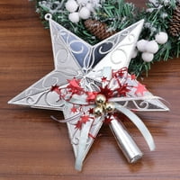 Plastični božićni stablo zvijezda Topper blistavo ukrase za ukrase božićnog stabla
