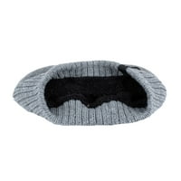 CHAOLEI vanjski zimski odrasli neutralan drži topli ispis šešira plišanim pletenim vunenim šeširom