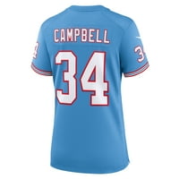 Ženska Nike Earl Campbell Light Blue Tennessee Titans Oillers bacaju se u penzionerski dres igrača