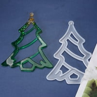 Yoone Set DIY Crystal EPO Santa Claus Elk silikonski kalupi za Božićni privjesak