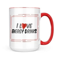 Neonblond I Love Energet Rigle Poklon za ljubitelje čaja za kavu