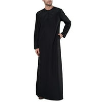 Wofeydo Muške majice, muški casual labavi muslimanski arapski dubai robe s dugim rukavima, majica s