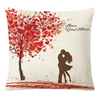 Yuehao jastuk za valentinovo zaljubljeni jastuk za lutku Sofa bacač jastuk Cover COCK Decor Decre Valentinovo
