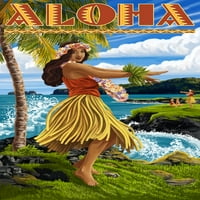 Aloha, Havaii Hula Girl na obali