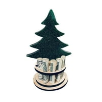 Božićni ukrasi Božićni držač novca, ručno rađena drvena božićna ideja Slatka uređenja stabla