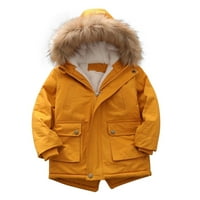 Dječji kaput za baršunaste podstavljeni kaput zimski modni pamučni kaput kapuljača pamučni jakni Boys
