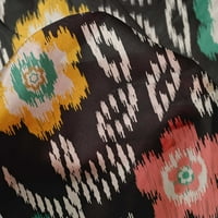 Onuone svilene tabby tamnozelene tkanine cvjetne opterećene zalihe ispisa šivaće tkanine sa dvorištem