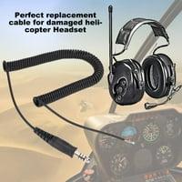 Helicopter slušalice Vojni kabel za namotani kabel za tablet za mobilni telefon