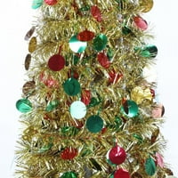 5ft pop up božićni vilin drvo sa postoljem, prekrasno slikovno umjetno umjetno božićno drvce za božićne