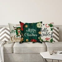 Merry Božićni ukrasi jastuk navlake mekani dimljivi FLA NONI FADE CINGLE CARD jastuk za jastuk za dom