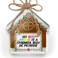 Ornament tiskan jedan oborio moj najbolji prijatelj a? Pagneul bleu de picardie pas iz Francuske Christmas