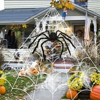 Ogroman veliki Halloween Spider Web vanjski vrt vodootporni džinovski dekor