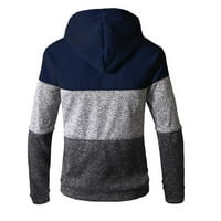 Zimski kaputi za muškarce - bluza duksevi Turtleneck Full zip Slim toplim sportskim duksevima prugasta