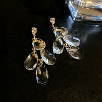 Ženske breze par ženske naušnice u obliku kapljice u obliku kapljice u obliku kristalnih nakita geometrijske