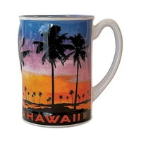 Havaji oz. Reljefne kože za kafu večerne palme
