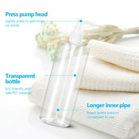 Prazne boce Lioobo 500ml Prazne boce losina Kontejneri Plastične toaletne boce za ponovno punjenje emulzija