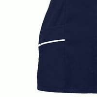 HHEI_K ženski vrhovi kratki rukav V-izrez V-izrez Radna štampačka majica Bluza Vježbe za žene