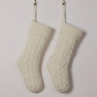 Božićne božićne čarape za božićne ukrase Božićne čarape Poklon torba Dječji bomboni Zatvoreni obiteljski