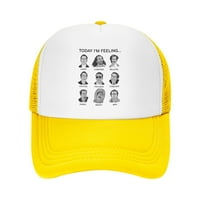CEPTEN muškarci i žene moda sa NC logotipom podesivim kamiondžicom Mersh Cap žut