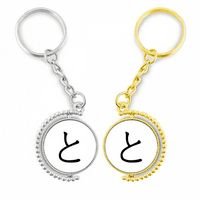 Japanski hiragana karakter za rotiranje rotirajućeg ključa za ključeve