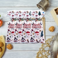 HonRane Elk tematske torbe za poklon božićne torbe izdržljive xmas kolačiće za pakiranje kolačića crtane