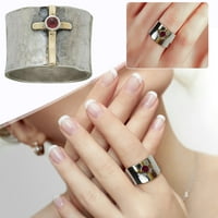 Lroplie prstenovi za žene Djevojke Heart anksioznost Reljef Plain Handed Spinners Band Dizajn srca Spineri