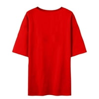 CETHRIO ženske majice - Okrugli temperament vrata Ležerne majice kratkih rukava Casual Labavi bluza
