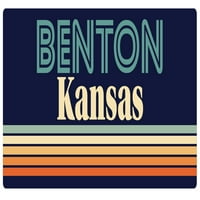 Benton Kansas frižider magnet retro dizajn
