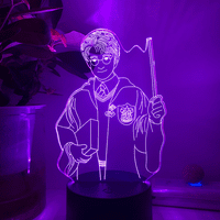 Čarobna akademija Harry Potter noćna svjetlost 3D LED iluzijska svjetiljka za dječju spavaću sobu ukrasnu