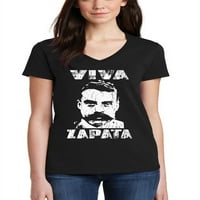 Junior's Viva Zapata Crna majica V-izrez 2x-velika crna
